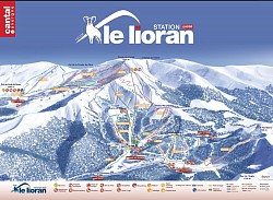 Le lioran kaart skiën